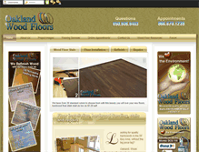 Tablet Screenshot of oaklandwoodfloors.com